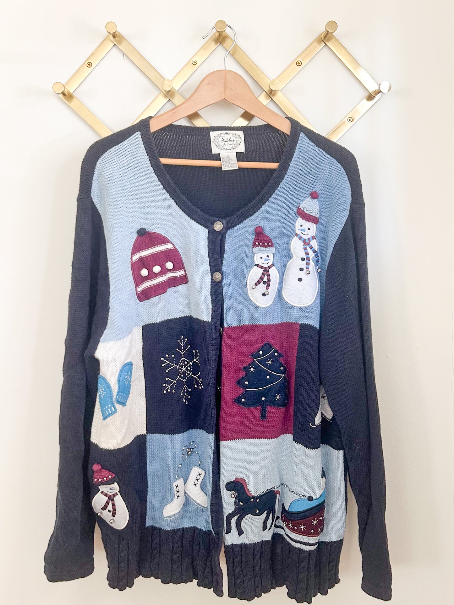 Winter Patchwork Sweater