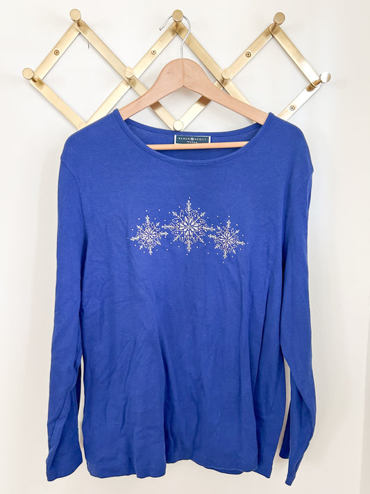 Blue Snowflake T-Shirt